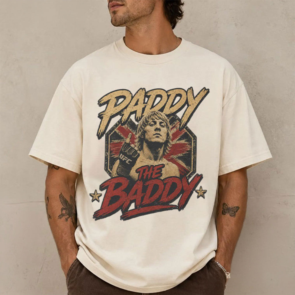 Paddy The Baddy Inspired Vintage T-Shirt Paddy Pimblett Merch 2026 MMA UFC Fan Gift Ideas - Merchluma