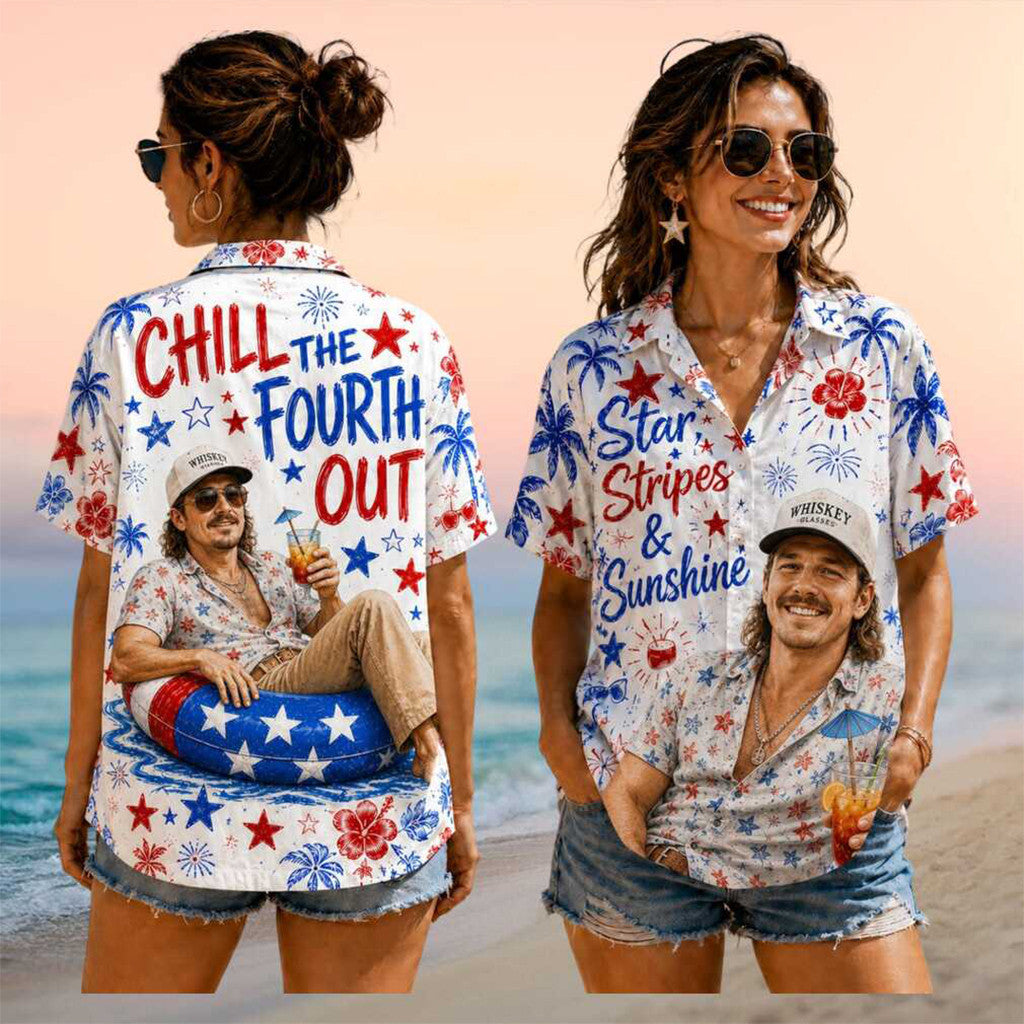 Morgan Wallen Star Stripes Sunshine 2026 Vintage Hawaiian Shirt Morgan Wallen Merch Fan Gifts - Merchluma