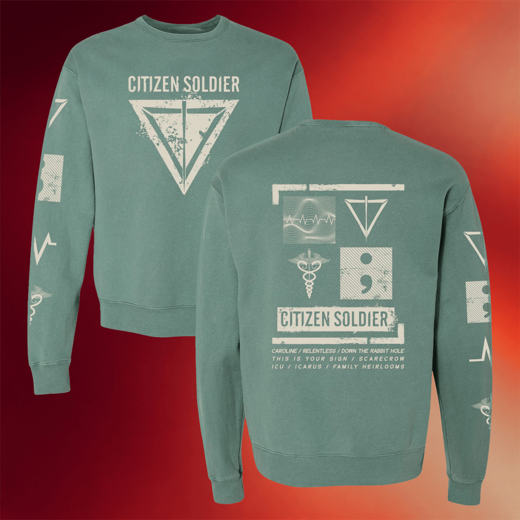 Citizen Soldier Merch 2026 Green Icons Sweatshirt Best Gifts For Rock Music Lovers - Merchluma