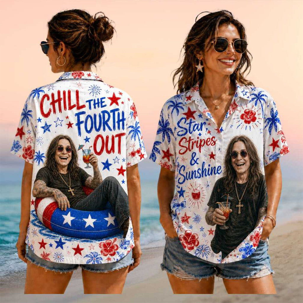 Ozzy Osbourne Fourth Of July 2026 Vintage Hawaiian Shirt Ozzy Osbourne Merch Patriotic Gifts - Merchluma