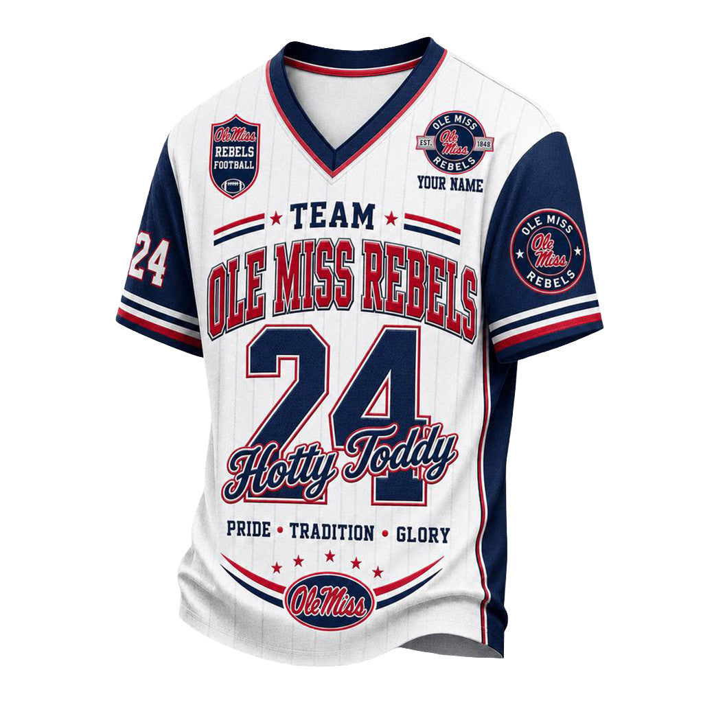 Personalized Ole Miss Rebels Team Legacy V-Neck Shirt Hotty Toddy Shirt Ole Miss Rebels Merch - Merchluma