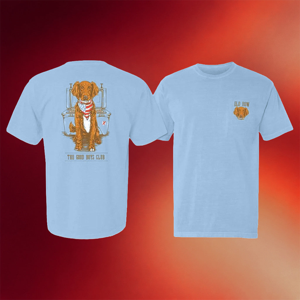 Old Row Merch Good Boys Club USA T-Shirt Birthday Gift Ideas For Dog Lovers - Merchluma
