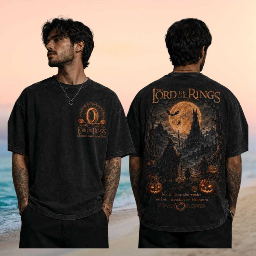 Lord Of The Rings Halloween Retro T-Shirt 2026 LOTR Merch Fantasy Movie Fan Gifts Ideas - Merchluma