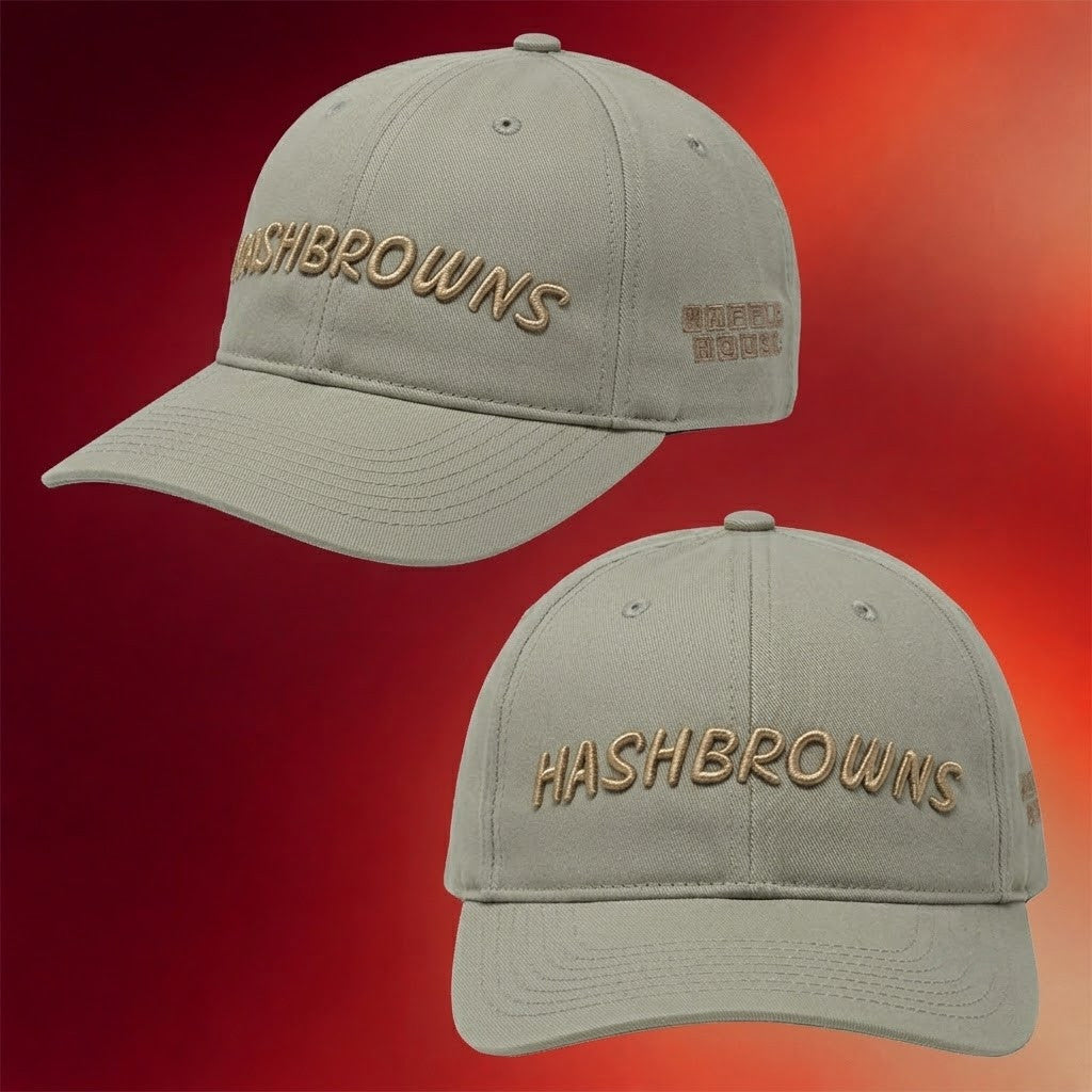 Waffle House Merch 2026 Hashbrowns Lettering Hat Embroidered Present For Brothers - Merchluma