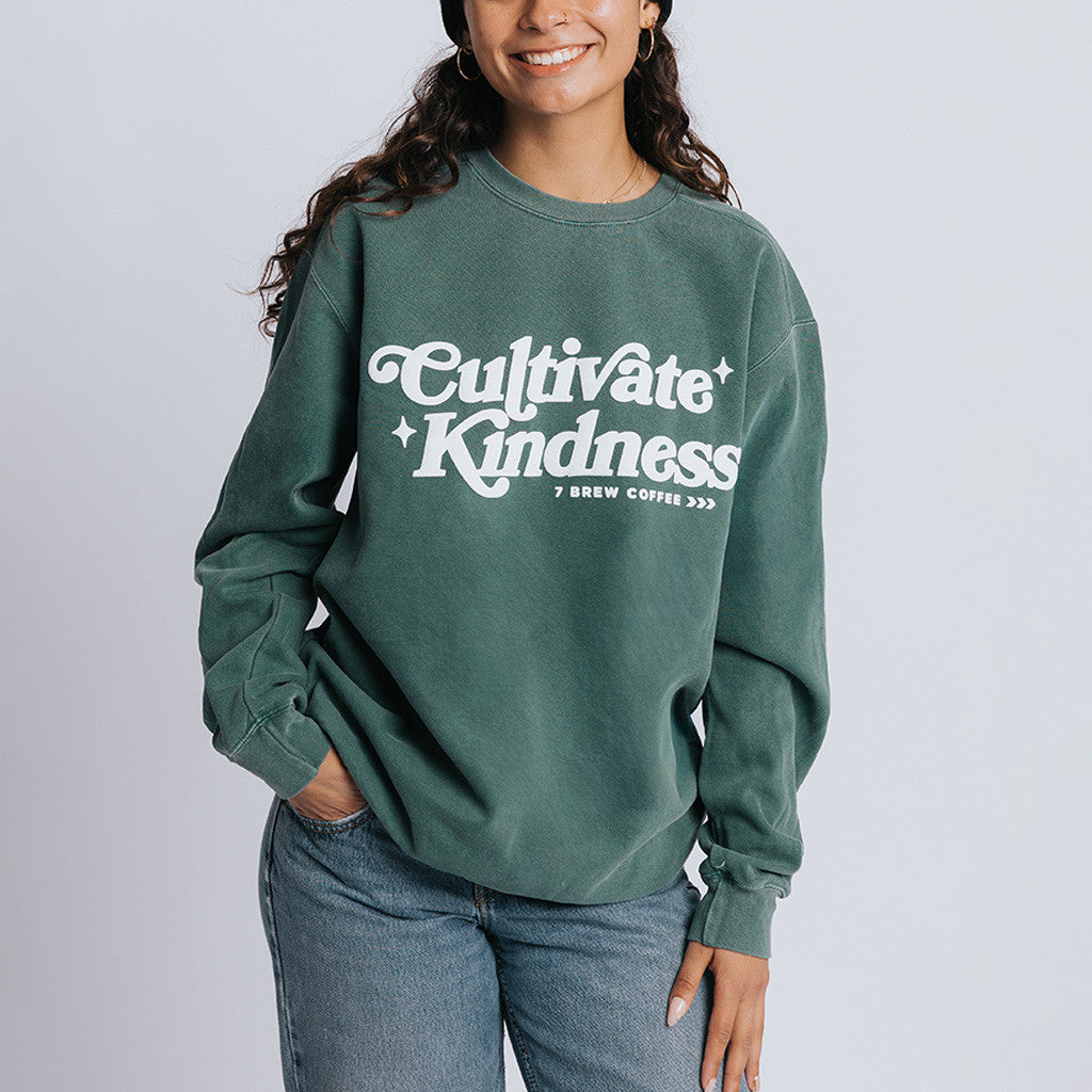 7 Brew Merch Cultivate Kindness Sweatshirt Birthday Gifts For Her - Merchluma