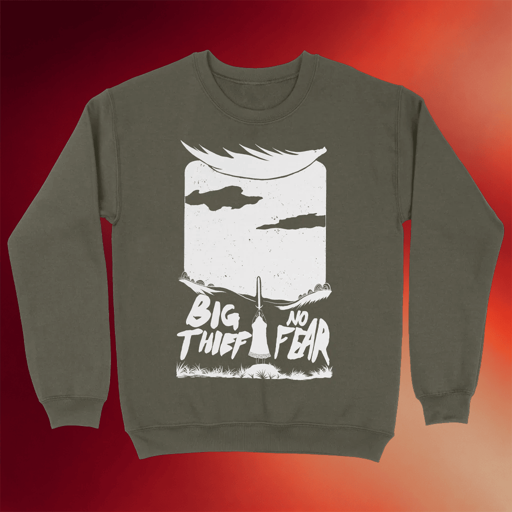 Big Thief Merch 2026 No Fear Crewneck Big Thief Sweatshirt Cool Gifts For Music Lovers - Merchluma