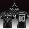 Personalized Las Vegas Aces WNBA 2026 Black Jersey LV Aces Merch Present For Basketball Fans - Merchluma