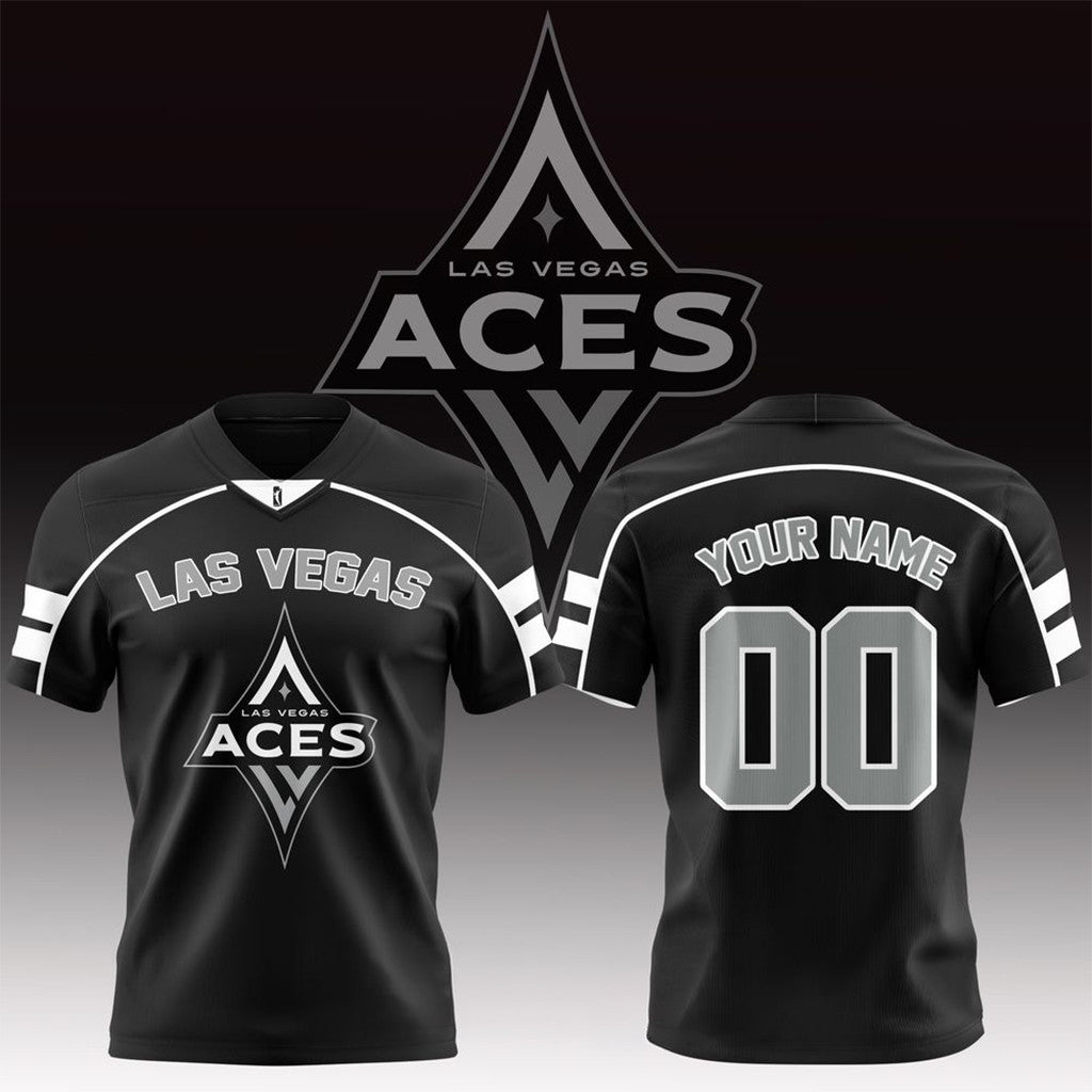 Personalized Las Vegas Aces WNBA 2026 Black Jersey LV Aces Merch Present For Basketball Fans - Merchluma