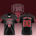 Personalized Portland Fire WNBA 2026 Black Football Jersey Portland Fire Merch Fan Gifts - Merchluma