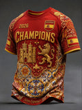 Spain World Cup 2026 Champions Merch Red Spain Football Champions T-Shirt WC 26 Fan Apparel - Merchluma