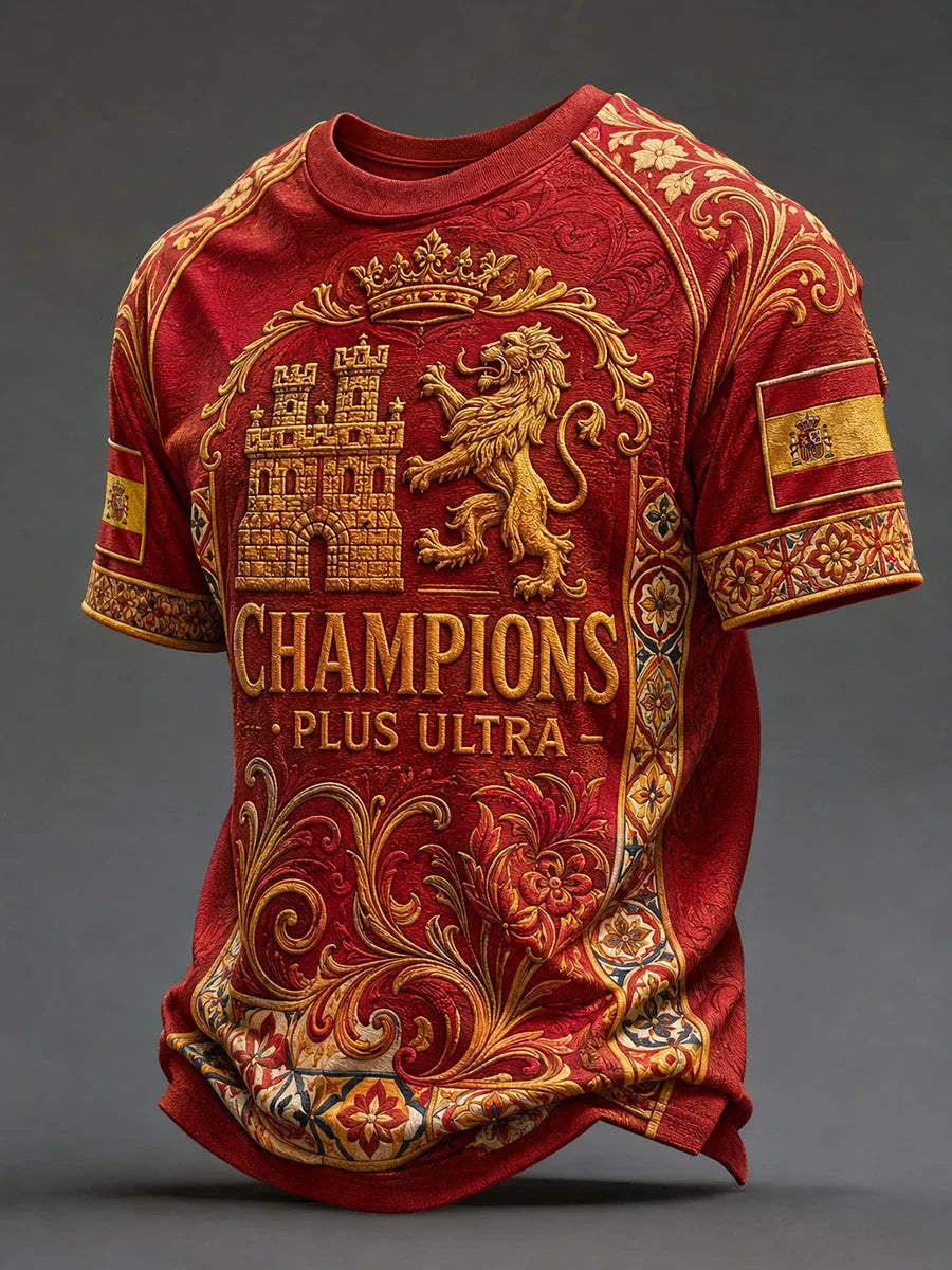 Spain World Cup 2026 Champions Merch Spain Champions Plus Ultra T-Shirt Football Fan Gear - Merchluma