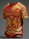 Spain World Cup 2026 Champions Merch Spain Champions T-Shirt Red Football Fan Clothing Men - Merchluma