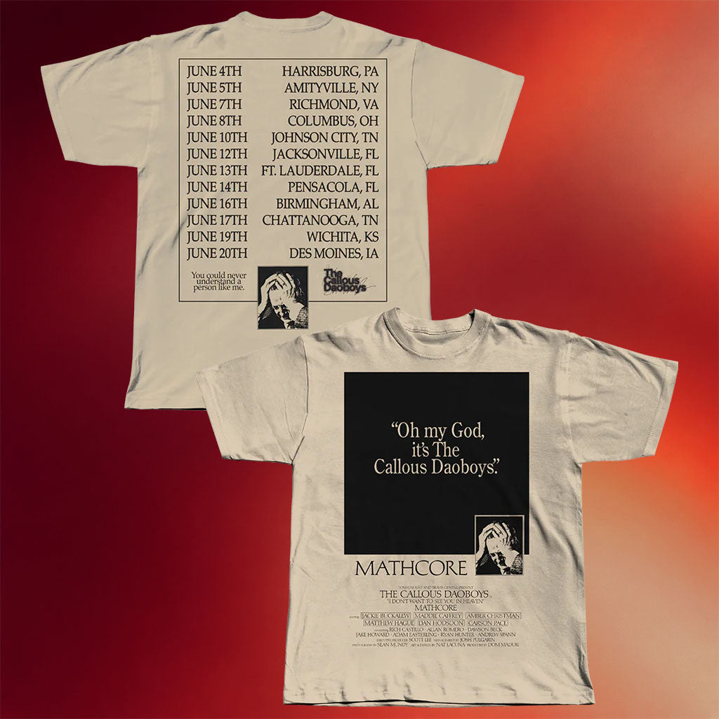 The Callous Daoboys Merch 2026 Mathcore T-Shirt The Callous Daoboys Tour Merch Gift For Fans - Merchluma