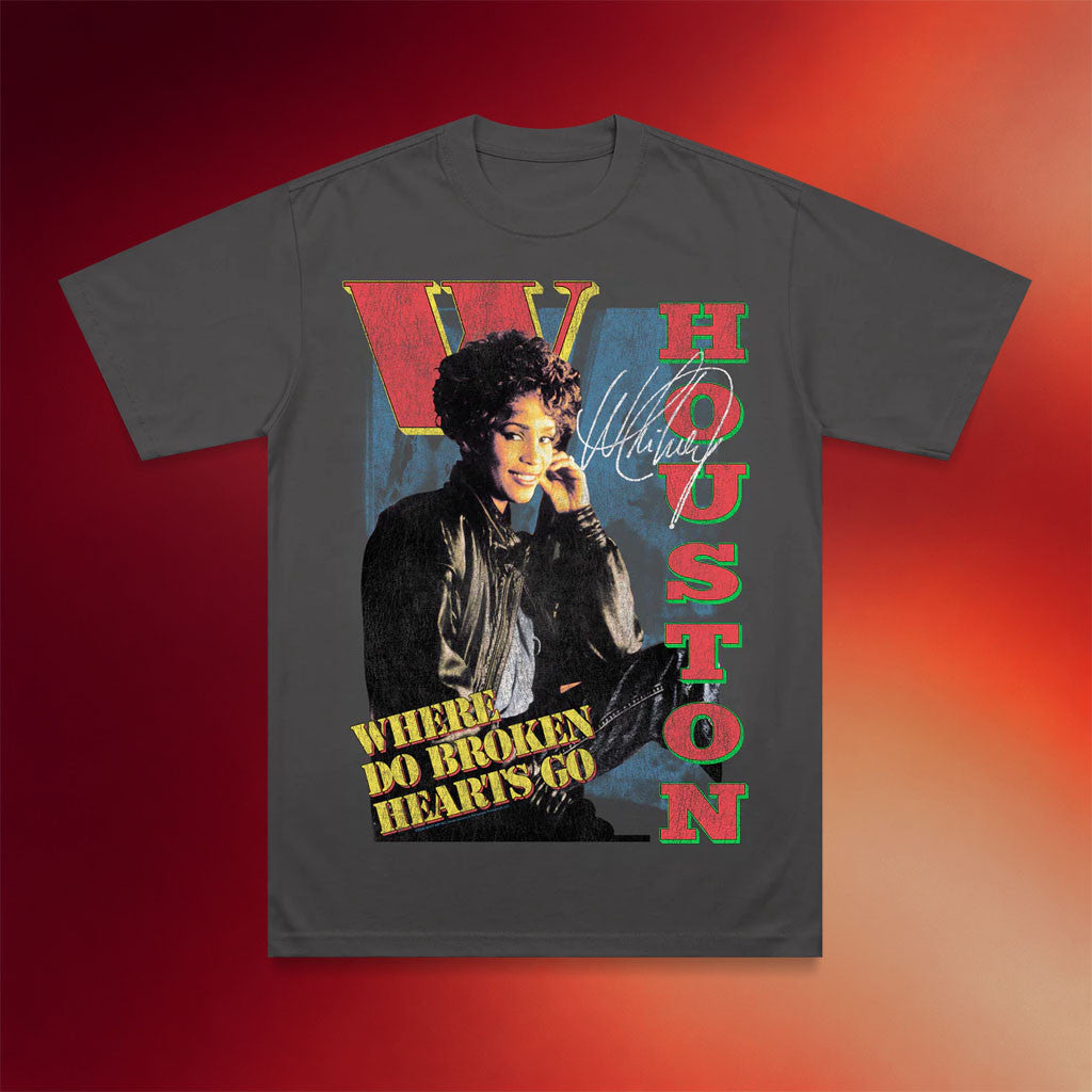 Whitney Houston Merch 2026 Where Do Broken Hearts Go T-Shirt Gift For Music Lovers - Merchluma