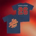 Zac Brown Merch 2026 Bomber Navy T-Shirt Zac Brown Band Tour Merch Gift For Music Lovers - Merchluma