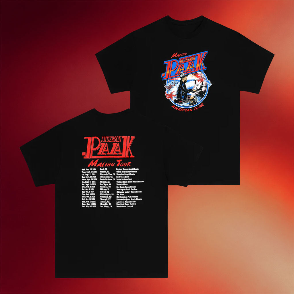 Anderson Paak Merch 2026 Malibu Badge Tour T-Shirt Best Gifts For Boyfriend - Merchluma