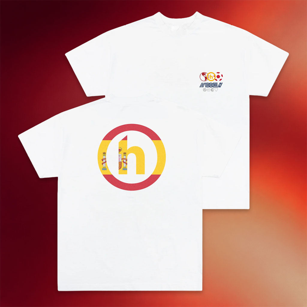 Hidden PPF Merch 2026 Spain T-Shirt White Spain World Cup Shirt Gift For Football Lovers - Merchluma
