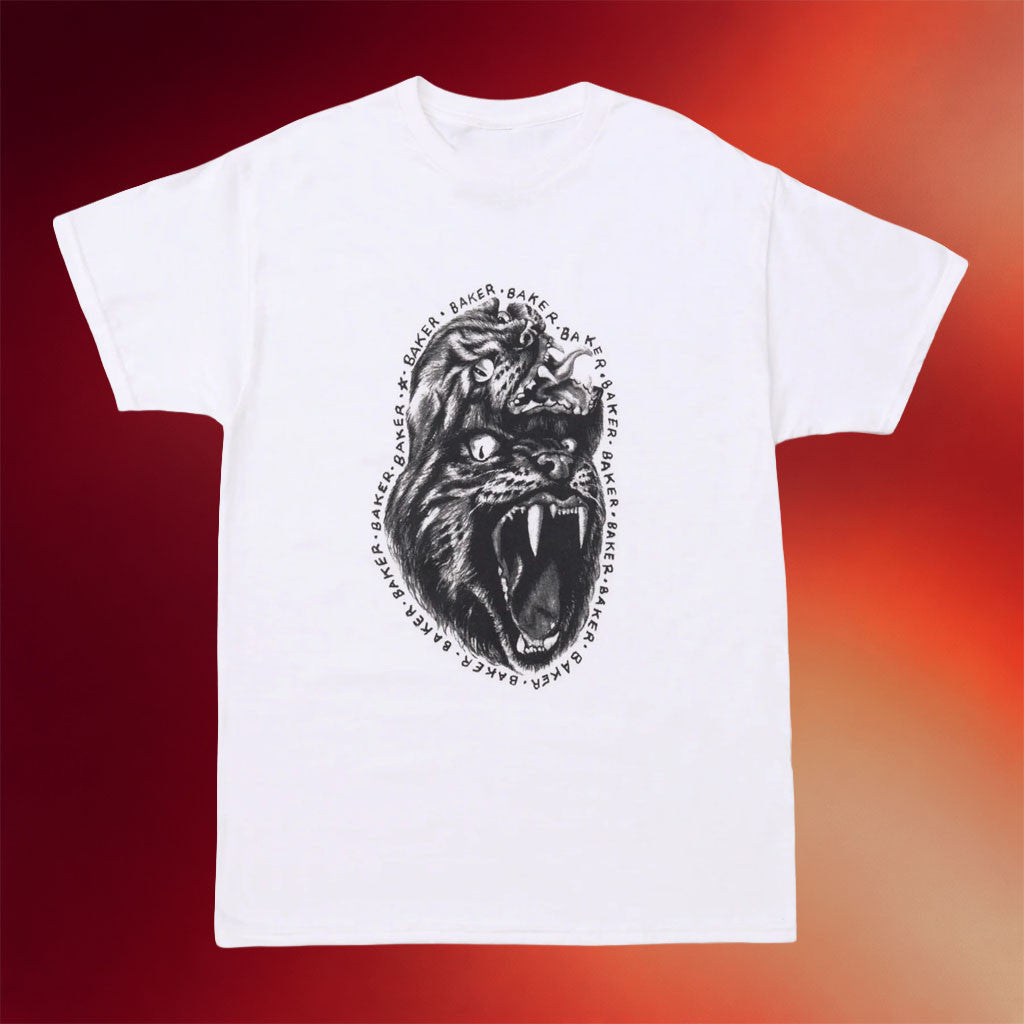 Baker Skateboards Merch 2026 Fried Beast T-Shirt White Birthday Gift Ideas For Him - Merchluma