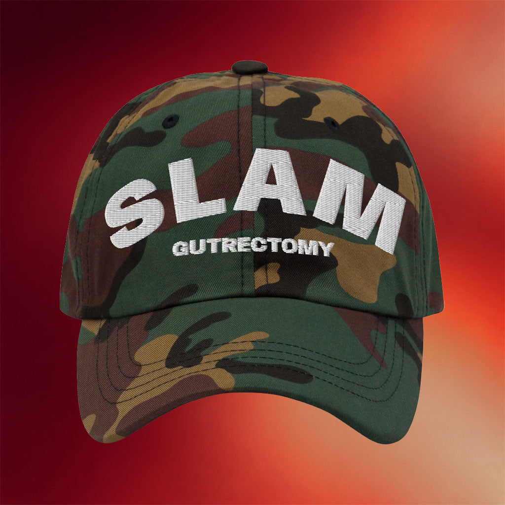 Gutrectomy Merch 2026 Slam Camo Hat Embroidered Gutrectomy Hat Gift For Fathers - Merchluma