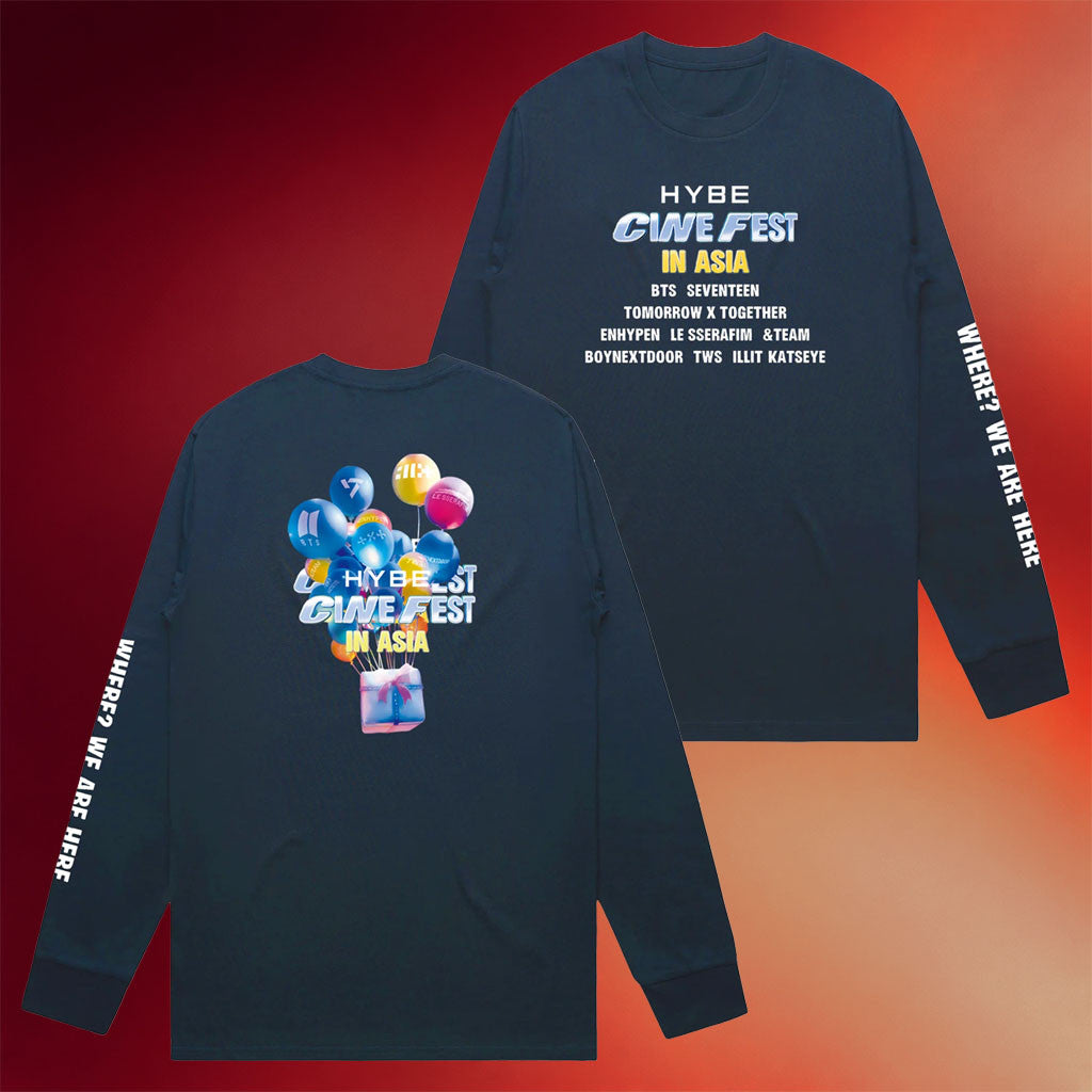 Trafalgar Releasing Merch 2026 Hybe Cine Fest In Asia Long Sleeve Shirt Unique Gift For Fans - Merchluma