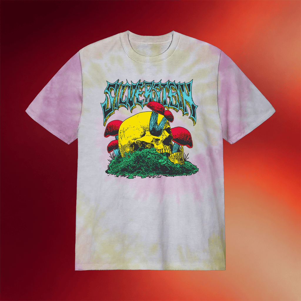 Silverstein Merch Skull Shroom Tie Dye T-Shirt Birthday Gift For Band Fans - Merchluma