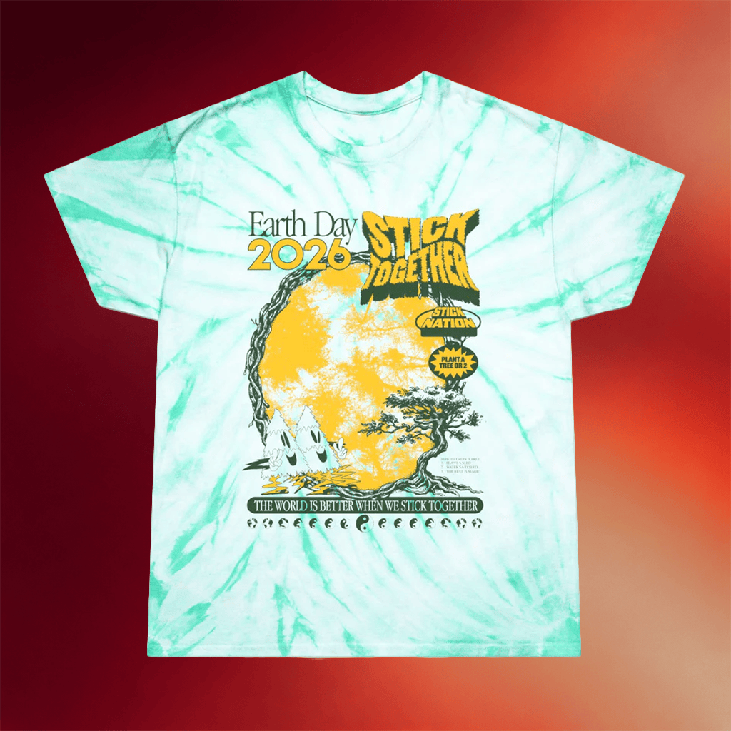 Stick Reviews Merch 2026 Earth Day 2026 Tie Dye T-Shirt Stick Together Shirt Best Gifts - Merchluma