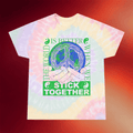Stick Reviews Merch 2026 Stick Together For Earth Tie Dye T-Shirt Gifts For Besties - Merchluma