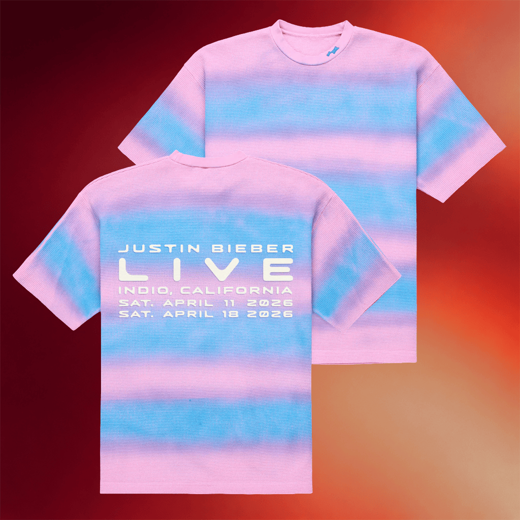 Skylrk Justin Bieber Merch 2026 Stripe T-Shirt Justin Bieber Coachella Merch Music Lover Gifts - Merchluma