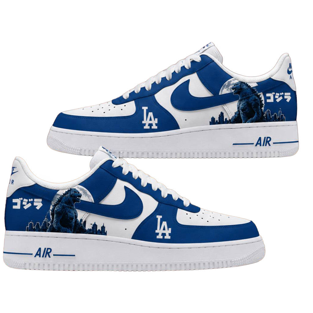 Los Angeles Dodgers Godzilla Minus Zero Night 2026 Shoes Sneakers LA Dodgers Merch Brother Gift - Merchluma