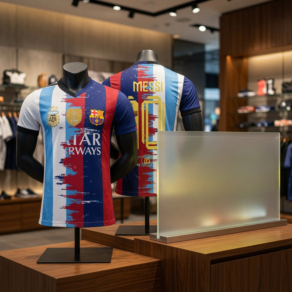 Messi Argentina Barcelona Soccer Jersey 2026 No 10 Messi Merch Gift For Football Lovers - Merchluma