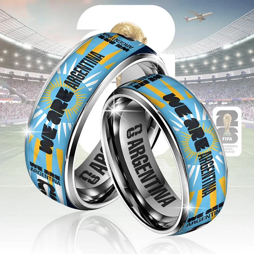 Argentina FIFA World Cup 2026 Merch We Are Argentina Ring Football Fan Gift For Husband - Merchluma