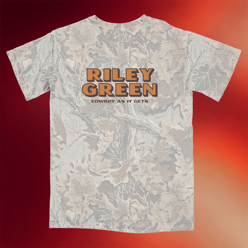 Riley Green Merch 2026 Cowboy As It Gets Tour Realtree Camo T-Shirt Gift For Music Lovers - Merchluma