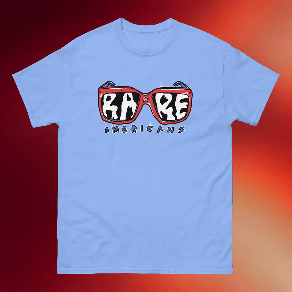 Rare Americans Merch Ra Sunglasses T-Shirt Gifts For Pop Band Fans - Merchluma