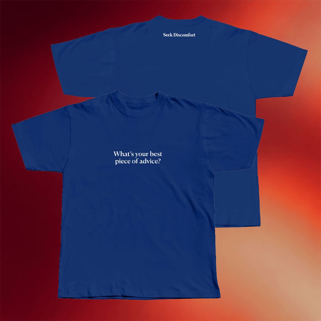 Seek Discomfort Merch 2026 Best Piece Of Advice T-Shirt Best Birthday Gift For Son - Merchluma