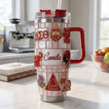 Personalized Delta Sigma Theta Pink Mosaic Tumbler Delta Sigma Theta Merch Gift For Sisters - Merchluma