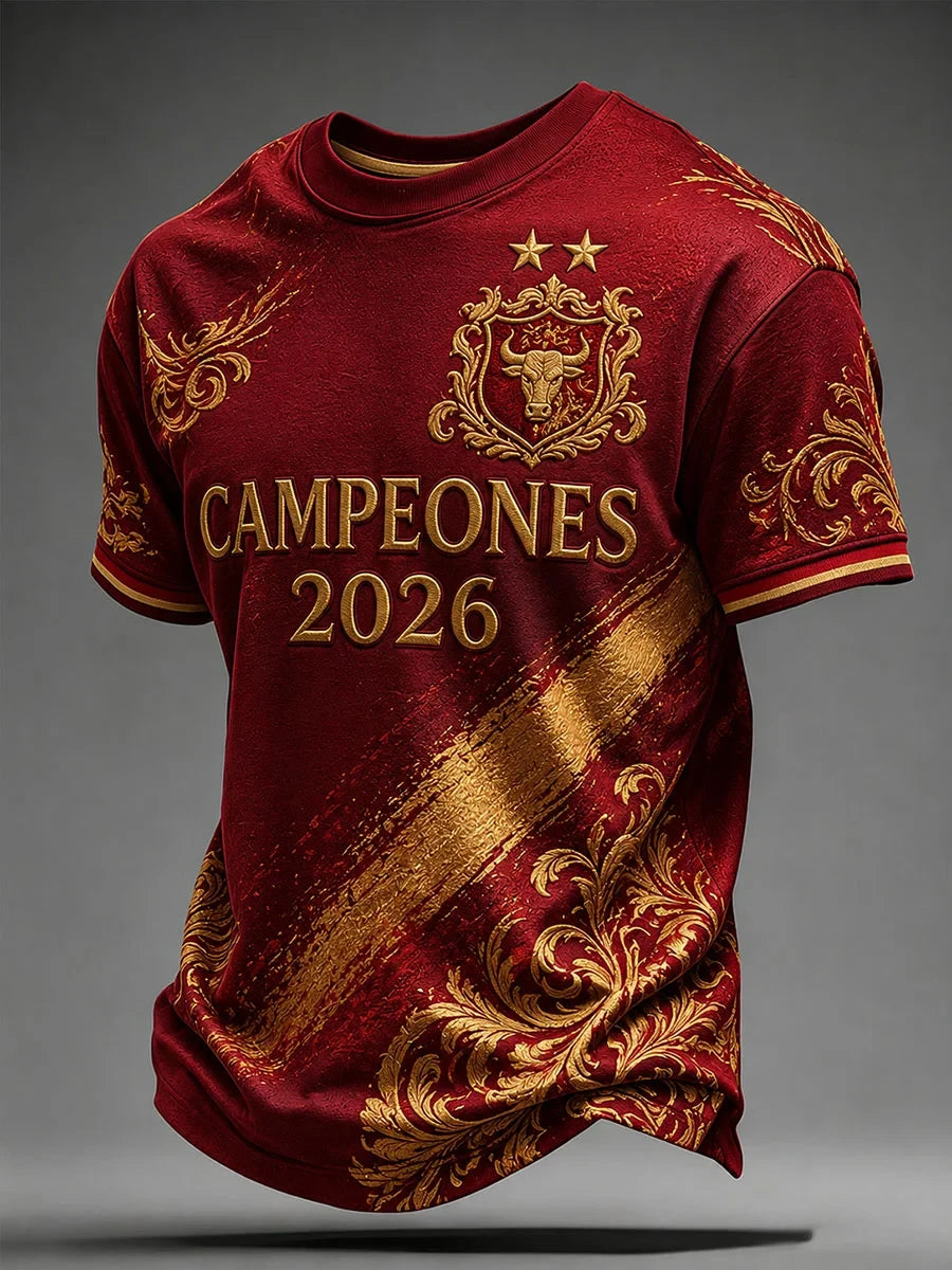 Spain World Cup 2026 Champions Merch Campeones T-Shirt Spain 2-STAR FIFA WC Winner Shirt Men's - Merchluma