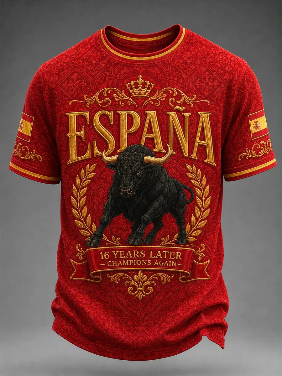 Spain World Cup 2026 Champions Merch Champions Again T-Shirt Spain WC Winner 2-Star Apparel - Merchluma