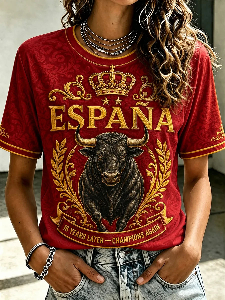 Spain World Cup 2026 Champions Merch Espana 16 Years Later Champions Again Shirt FIFA Gear - Merchluma