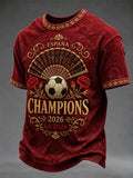 Spain World Cup 2026 Champions Merch Espana Champions 26 La Roja Shirt Football Fan Gifts - Merchluma