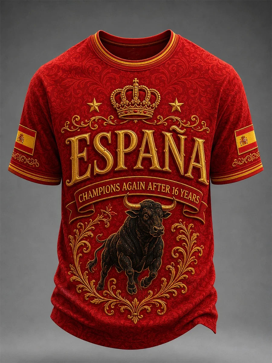 Spain World Cup 2026 Champions Merch Espana Champions Again After 16 Years Shirt 2-Star Winner - Merchluma