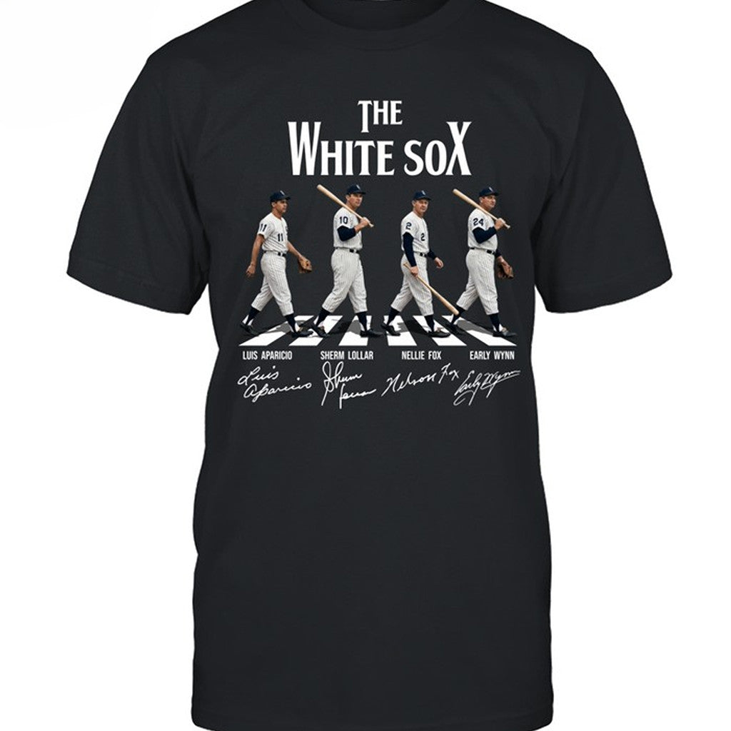 Abbey Road Chicago White Sox Vintage T-Shirt Signature White Sox Merch Gift For Baseball Fans - Merchluma