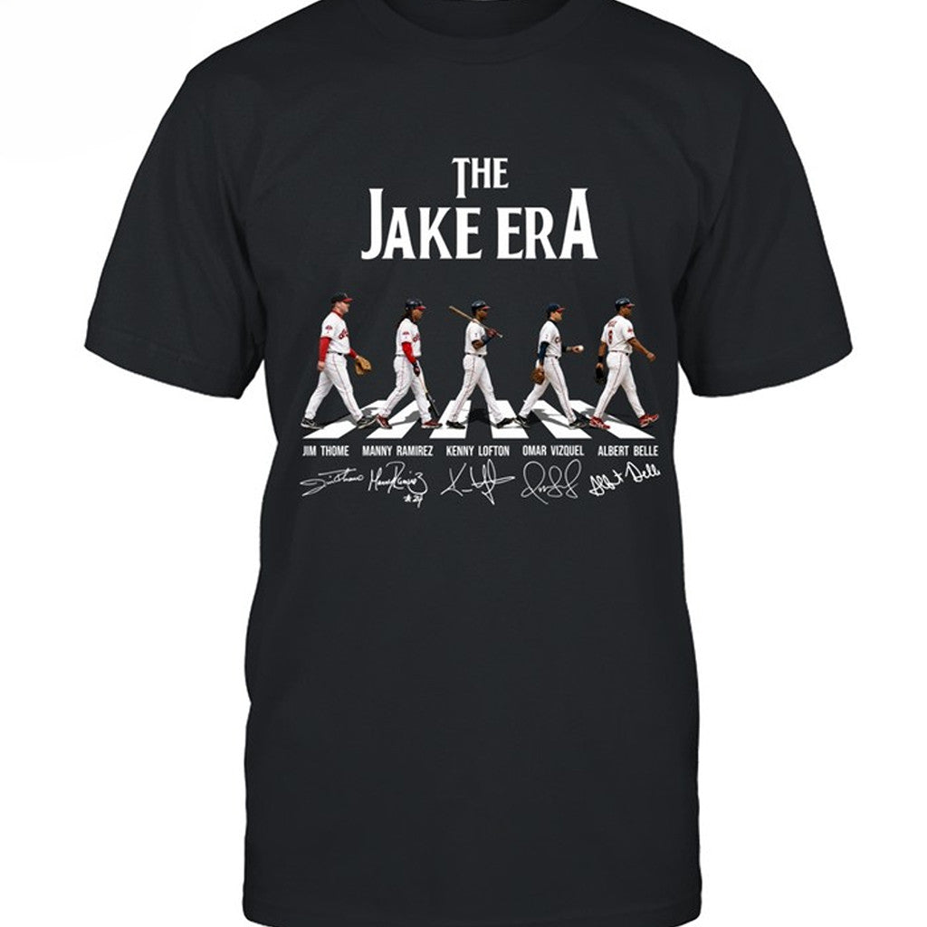 Abbey Road Cleveland Indians The Jake Era Signature T-Shirt Indians Merch Cool Baseball Gifts - Merchluma