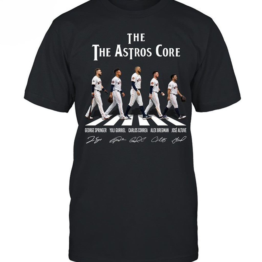 Abbey Road Houston Astros The Astros Core Signature T-Shirt Houston Astros Merch Fan Gifts - Merchluma