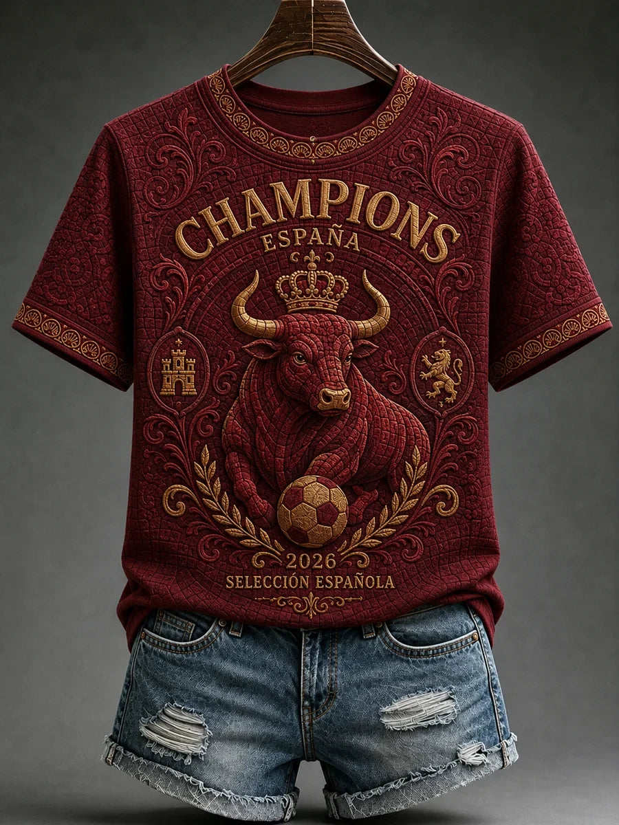 Spain World Cup 2026 Champions Merch Espana Champions T-Shirt Seleccion Espanola Shirt Women's - Merchluma