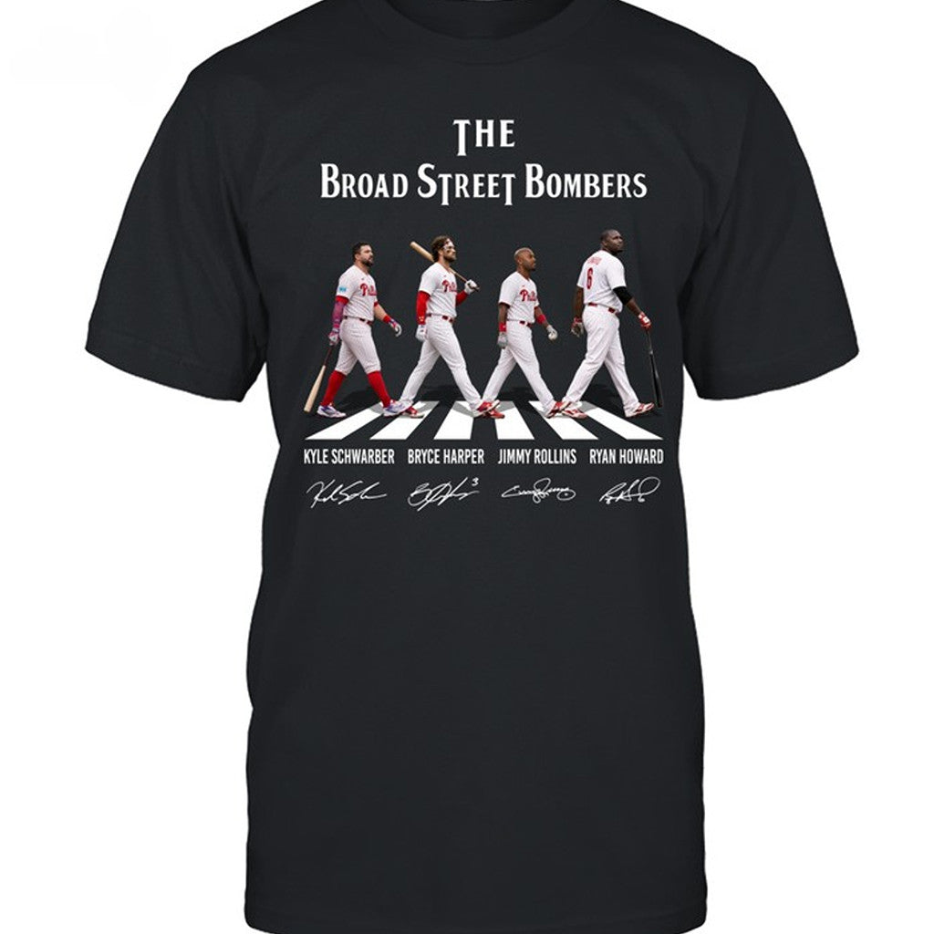 Philadelphia Phillies The Broad Street Bombers T-Shirt 2026 Philadelphia Phillies Merch Signed - Merchluma