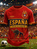 Spain World Cup 2026 Champions Merch We Are The Champions 2026 T-Shirt Gift For Football Fan - Merchluma