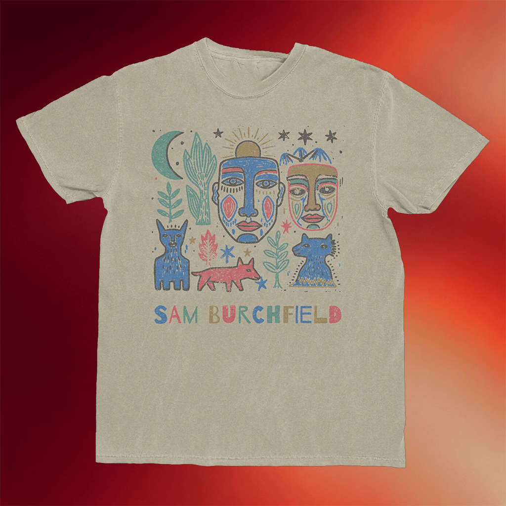 Sam Burchfield Merch Folk Collage T-Shirt Sam Burchfield Shirt Gift Ideas For Music Lovers - Merchluma