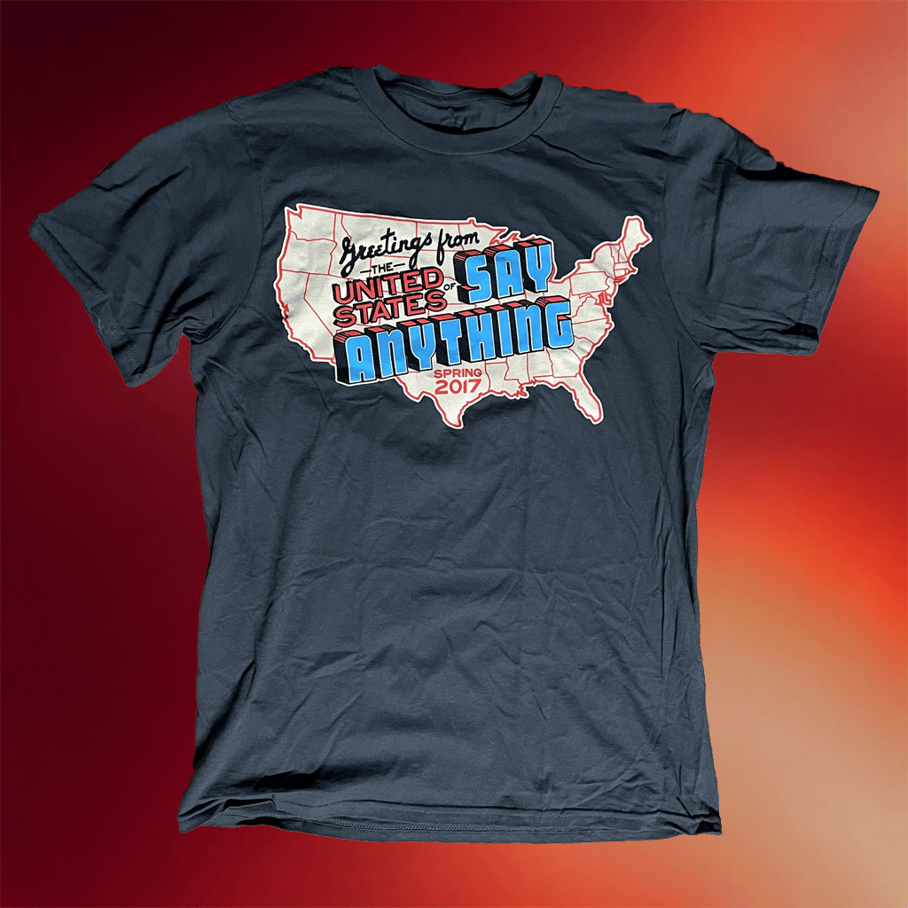 Say Anything Merch 2026 Greetings From Tour 2017 Shirt Say Anything T-Shirt Gifts For Brother - Merchluma