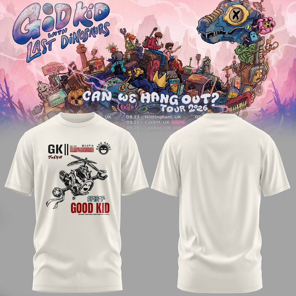 Good Kid X Last Dinosaurs Merch 2026 Can We Hang Out Tour Shirt Gift For Rock Fans - Merchluma