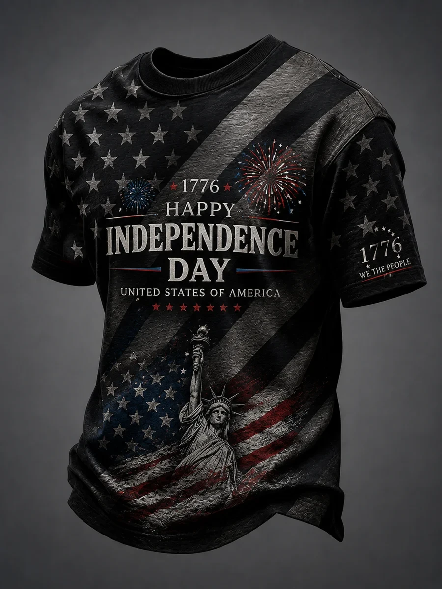 1776 Happy Independence Day T-Shirt United States Of America Merch United States Liberty Gift - Merchluma